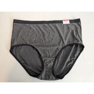CACIQUE No Show Full Brief 18/20 Gray with Black Band
